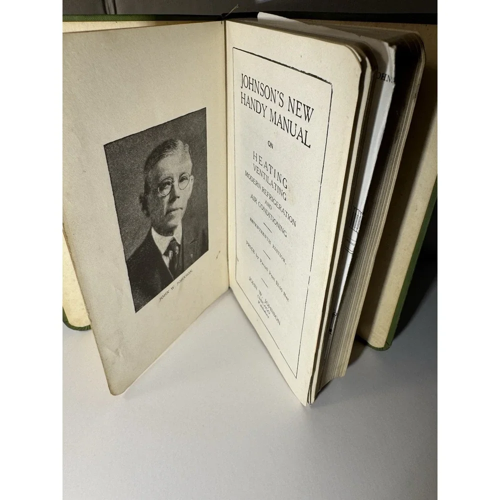 Johnson's New Handy Manual 1940 Heating Vent Mechanical Refrigeration & AC Book